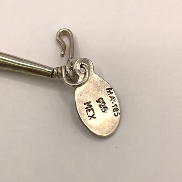 Liquid Silver Necklace 10 Strands 24" long Vintage MEXICO Sterling Silver J855 - Picture 7 of 8